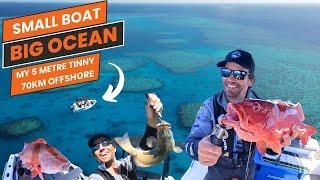 TRIP IN A BOAT 70km offshore SOLO mission on the Great Barrier Reef Was it a good idea???