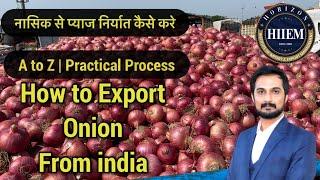 How to Export Onion from india  Nashik onion Export By Sagar Agravat