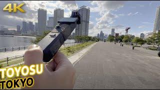 Osmo Pocket 3 stabilization trick to get a smooth walking movement in LaLaport Toyosu Tokyo · 4K