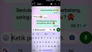 CHAT WA LUCU  TEBAK TEBAKAN SAMA PACAR #fyp