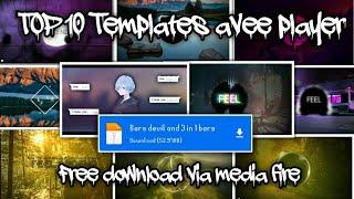 Top 10 Best Templates On Avee Player  Free Download Template  link Via media fire