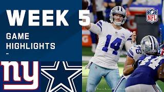 Giants vs. Cowboys Week 5 Highlights  NFL 2020