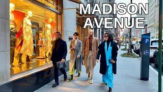 NEW YORK CITY Walking Tour 4K - MADISON AVENUE