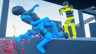 MANTAS WARBOX SKYSCRAPER Active Ragdoll Physics NPC Wars BLUE vs YELLOW #2