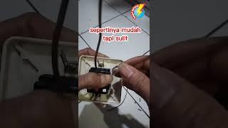 pasang kabel serabut ke saklar broco