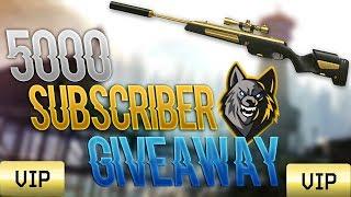 Warface - 5000 Subscriber Giveaway Gold Scout  Mega VIP