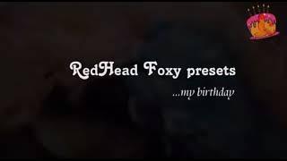 My Birthday reup - Redhead Foxy