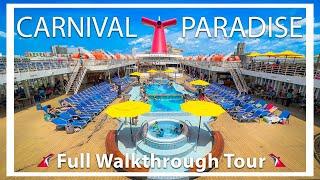 Carnival Paradise  Full Walkthrough Ship Tour & Review  New Tour 2023  Ship Renovated  Tampa