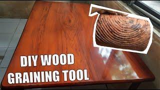 DIY  Wood Graining Tool  Step by step wood varnishing