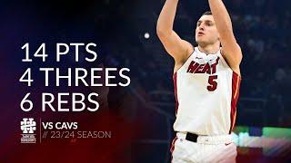 Nikola Jovic 14 pts 4 threes 6 rebs vs Cavs 2324 season