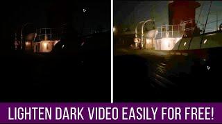 FREE AI Tool - How To Lighten And Brighten Dark Video Footage EASILY - RunwayML