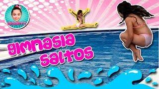  Me voy con MI MADRE a hacer SALTOS AL AGUA  GIMNASIA RITMICA y SALTOS en la PISCINA