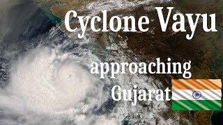 Severe Cyclonic Storm Vayu approaching Gujarat quick look uncertain forecast