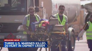 3 US Marines killed 20 injured in aircraft crash in Australia