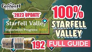 *2023 UPDATE* How to Starfell Valley 100% Exploration ⭐  ALL CHESTS GUIDE 【 Genshin Impact 】