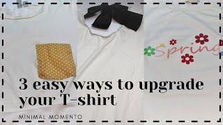 3 easy ways to upgrade a T SHIRT