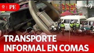 Operation against informal transportation  Primera Edición  News Peru