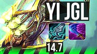 MASTER YI vs LEE SIN JGL  Penta Rank 1 Yi 79% winrate Legendary 2031  BR Challenger  14.7