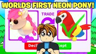 TRADING NEON MAJESTIC PONY Adopt me Roblox