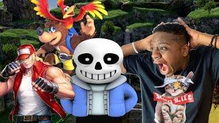 KEITARO REACTS TO TERRY AND SANS IN SMASH ULTIMATE  BANJO SURPRISE RELEASE