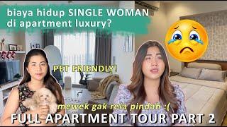 Biaya Hidup Wanita Single di Apartment Luxurious?  APARTMENT TOUR PART 2  Spill Tempat dan Biaya