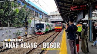 Yellow Line  Full Trip KRL dari Stasiun Tanah Abang ke Stasiun Bogor ‼️- Jakarta Commuter Train 4K