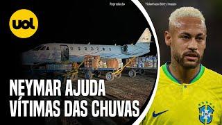 ENCHENTES NO RS NEYMAR DOA ALIMENTOS PARA VÍTIMAS DAS CHUVAS NO RS