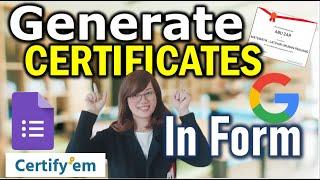 CARA MEMBINA SIJIL GOOGLE FORM DENGAN CERTIFY EM #googleform #certifyem #google #cikguruth