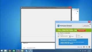 Windows 8.1 How to install Hotspot Shield