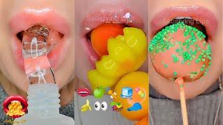 1 Hour Sleep Relax Study Satisfying ASMR Eating EMOJI FOOD CHALLENGE Mukbang 먹방