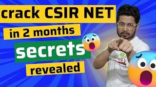 2 month strategy to crack CSIR NET life science  How to crack csir net life science in 2 months?