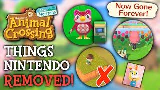10 Things Nintendo REMOVED Since Launch - Animal Crossing New Horizons