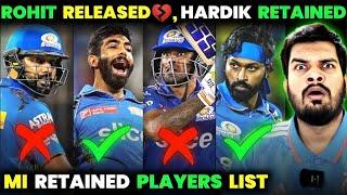 END OF ROHIT WITH MI  IPL 2025 -  MUMABI FULL RETAINED & RELEASED PLAYERS LIST. #ipl2025 #mi