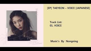 TAEYEON – VOICE  JAPANESE  Mp3