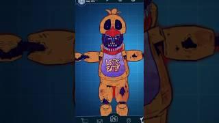 Fnaf The Withered Retro Animatronics part 2 #fnaf #freddy #bonnie #chica #foxy #fnafedit #shorts