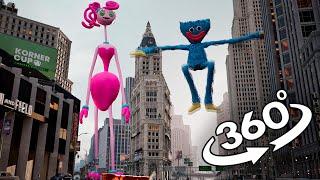 VR 360° GIANTS Mommy Long Legs and Huggy Wuggy attack in New-York