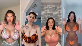 Girls Hands up and bounce for You  Tiktok Queens challenge