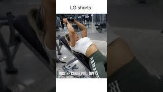 How To Do INCLINE CABLE PULL OVER #shorts