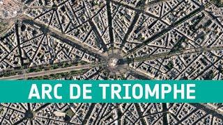 Earth from Space Arc de Triomphe Paris