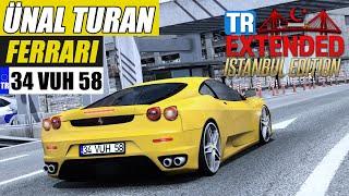 ÜNAL TURAN FERRARI 34 VUH 58  İSTANBULDA GEZİYORUZ 