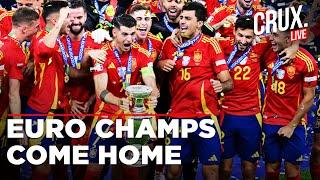 Euro 2024 Winners Spain Arrive At Madrid Airport After Record UEFA Win Against England  Oyarzabal