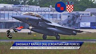 ️Dassault Rafalex6 Dolazak doma u Hrvatsku️ Coming home to Croatia 25.04.2024.