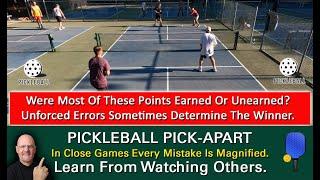 Pickleball Points Given Away vs Points Earned  Usually The Difference In Who Wins And Who Loses