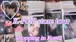 Underground  K-pop store tour  Shopping in Myeong-dong Korea 