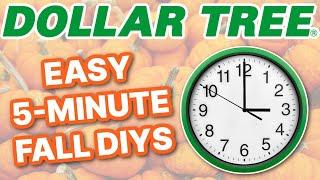 5 Minute Dollar Tree DIYS Halloween & Fall Decor Fun & Budget-Friendly