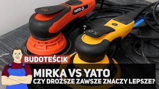 Małe szlifierki mimośrodowe i szlifowanie gładzi  Mirka DEROS vs YATO