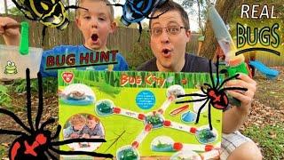 REAL BUGS Vacuum BUG CITY- Bug Hunt Kids STINK BUG Spiders ROLY POLY Worm TOAD Beetle & More