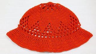 Crochet Bucket Hat  quick and easy crochet bucket hat