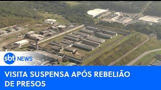 Rebelião de presos incendeia presídio em Franco da Rocha  #SBTNewsnaTV 220724