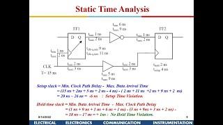 Advanced VLSI Design Static Timing Analysis